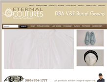 Tablet Screenshot of burialdress.com